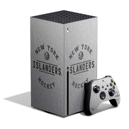 NHL New York Islanders Black Text Xbox Series X Bundle Skin