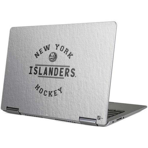 NHL New York Islanders Black Text Yoga 710 14in Skin