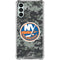 NHL New York Islanders Camo Galaxy A13 5G Clear Case