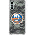 NHL New York Islanders Camo Galaxy A13 5G Clear Case