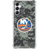 NHL New York Islanders Camo Galaxy A15 5G Clear Case