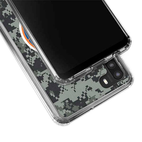 NHL New York Islanders Camo Galaxy A21 Clear Case