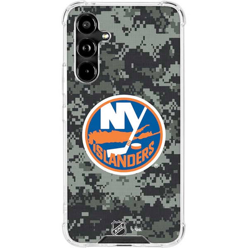 NHL New York Islanders Camo Galaxy A54 5G Clear Case
