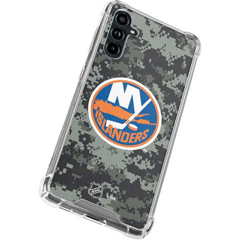NHL New York Islanders Camo Galaxy A54 5G Clear Case