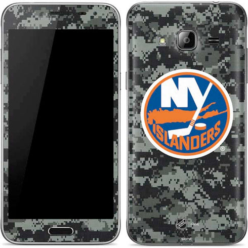 NHL New York Islanders Camo Galaxy J3 Skin