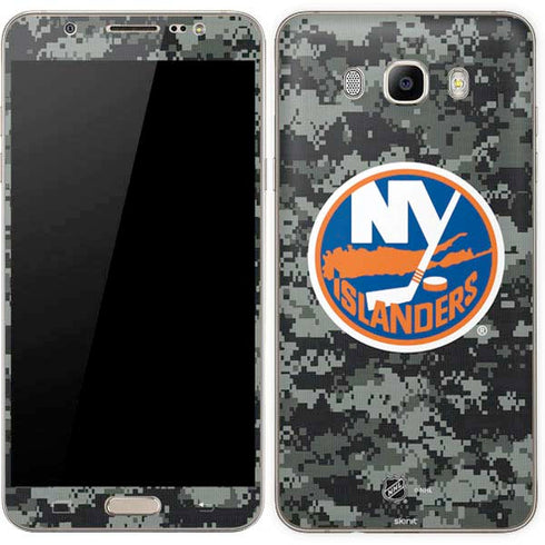 NHL New York Islanders Camo Galaxy J7 Skin