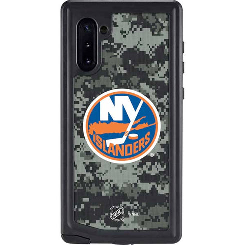 NHL New York Islanders Camo Galaxy Note 10 Waterproof Case
