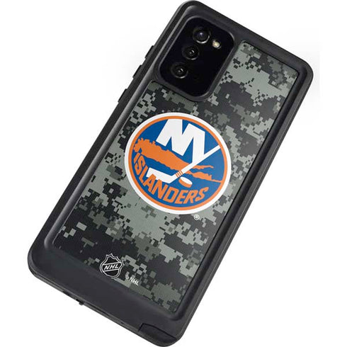 NHL New York Islanders Camo Galaxy Note20 5G Waterproof Case