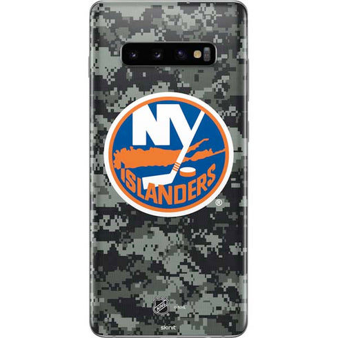 NHL New York Islanders Camo Galaxy S10 Plus Skin