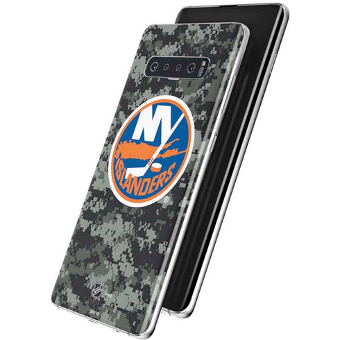 NHL New York Islanders Camo Galaxy S10 Plus Skin