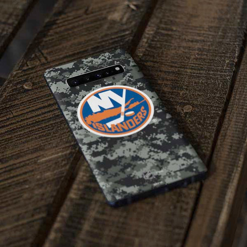 NHL New York Islanders Camo Galaxy S10 Plus Skin