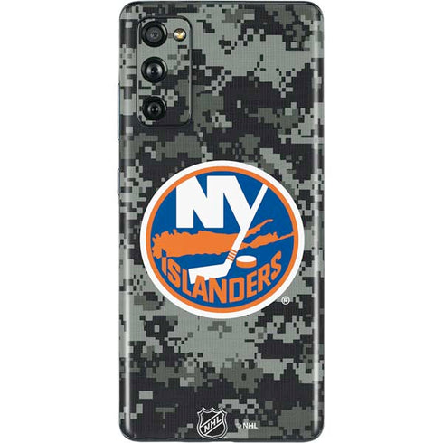 NHL New York Islanders Camo Galaxy S20 Fan Edition Skin