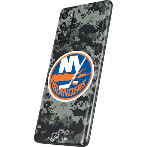NHL New York Islanders Camo Galaxy S20 Fan Edition Skin