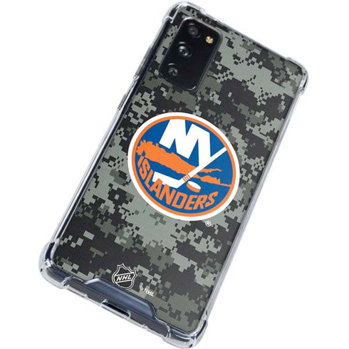 NHL New York Islanders Camo Galaxy S20 FE Clear Case