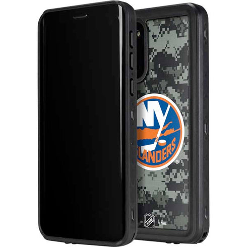 NHL New York Islanders Camo Galaxy S20 Plus Waterproof Case