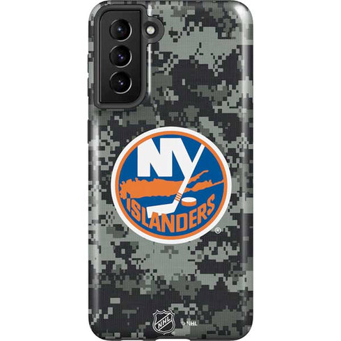 NHL New York Islanders Camo Galaxy S21 Plus 5G Pro Case