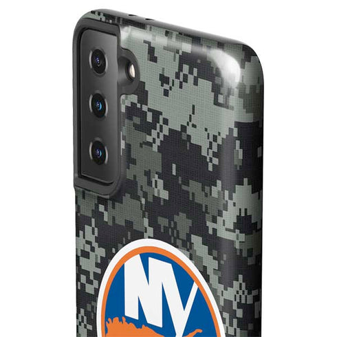 NHL New York Islanders Camo Galaxy S21 Plus 5G Pro Case