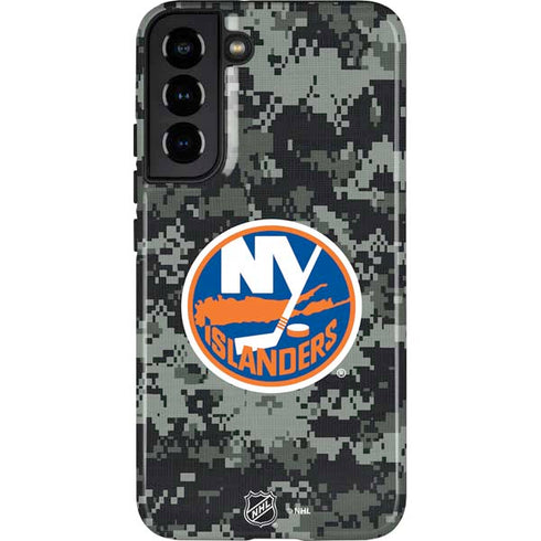 NHL New York Islanders Camo Galaxy S22 Plus Pro Case
