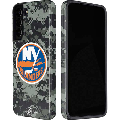 NHL New York Islanders Camo Galaxy S22 Plus Pro Case