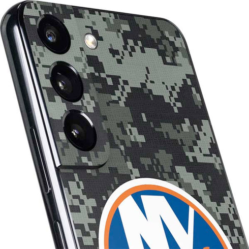 NHL New York Islanders Camo Galaxy S22 Plus Skin