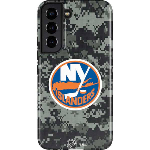 NHL New York Islanders Camo Galaxy S22 Pro Case