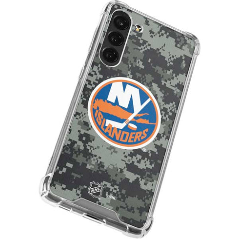NHL New York Islanders Camo Galaxy S23 Plus Clear Case
