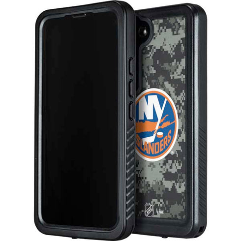 NHL New York Islanders Camo Galaxy S23 Plus Waterproof Case