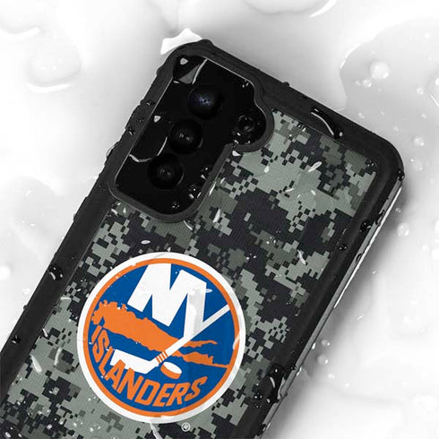 NHL New York Islanders Camo Galaxy S23 Plus Waterproof Case