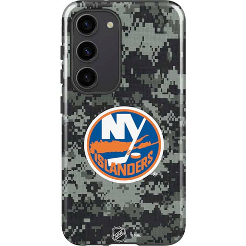 NHL New York Islanders Camo Galaxy S23 Pro Case