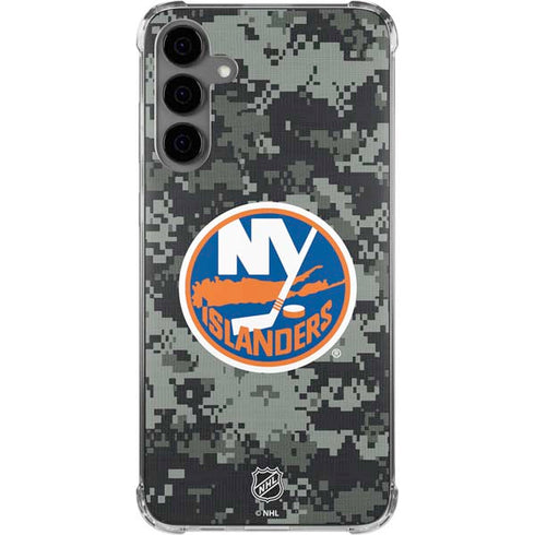 NHL New York Islanders Camo Galaxy S24 Plus Clear Case
