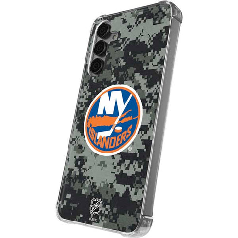 NHL New York Islanders Camo Galaxy S24 Plus Clear Case