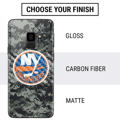 NHL New York Islanders Camo Galaxy S9 Skin