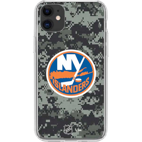 NHL New York Islanders Camo iPhone 11 Clear Case