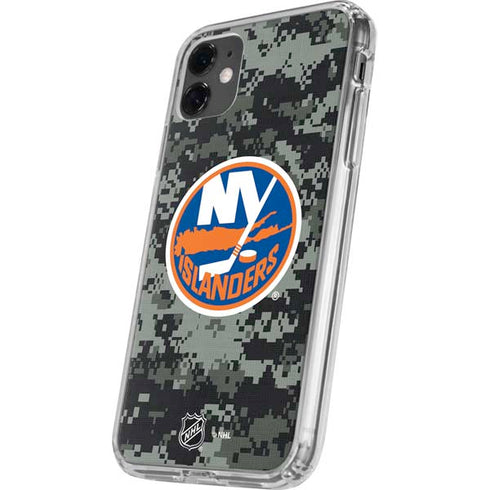 NHL New York Islanders Camo iPhone 11 Clear Case