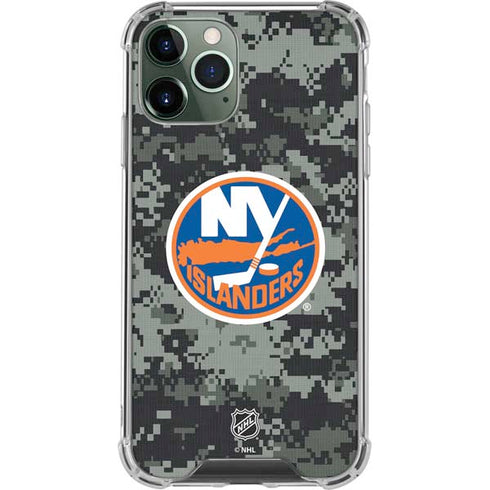 NHL New York Islanders Camo iPhone 11 Pro Max Clear Case