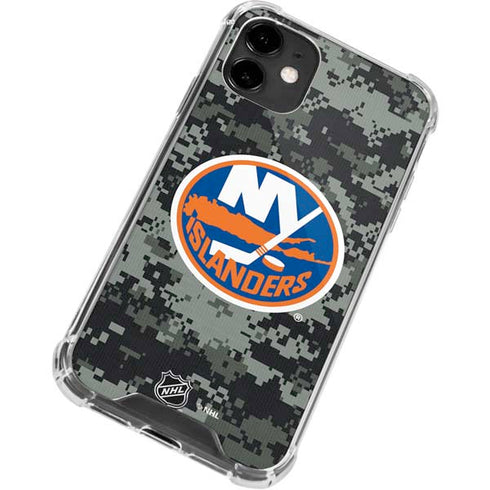 NHL New York Islanders Camo iPhone 12 Clear Case