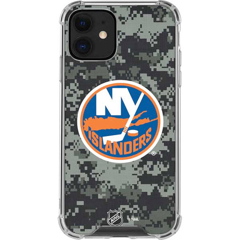 NHL New York Islanders Camo iPhone 12 Mini Clear Case