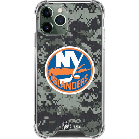 NHL New York Islanders Camo iPhone 12 Pro Clear Case
