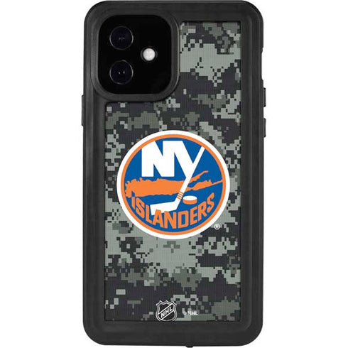 NHL New York Islanders Camo iPhone 12 Waterproof Case