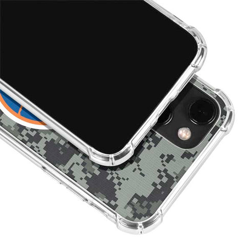 NHL New York Islanders Camo iPhone 13 Mini Clear Case