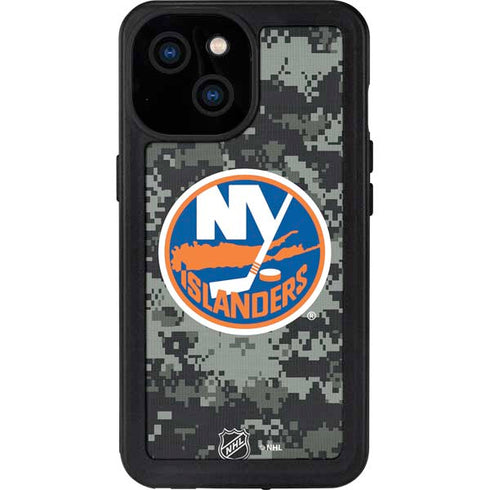 NHL New York Islanders Camo iPhone 13 Mini Waterproof Case