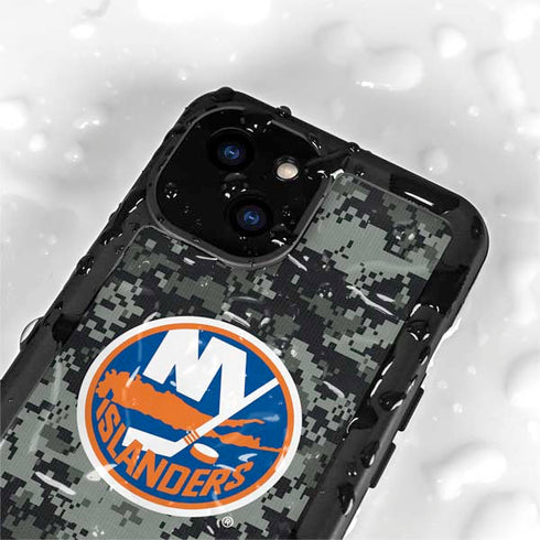NHL New York Islanders Camo iPhone 13 Mini Waterproof Case