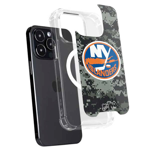 NHL New York Islanders Camo iPhone 13 Pro Max MagSafe Case