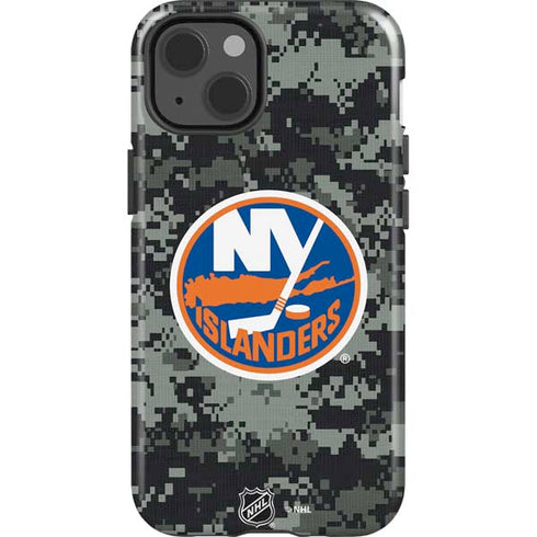 NHL New York Islanders Camo iPhone 15 Impact Case