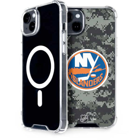 NHL New York Islanders Camo iPhone 14 Plus MagSafe Case