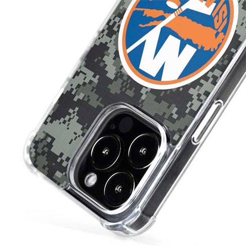 NHL New York Islanders Camo iPhone 15 Pro MagSafe Case