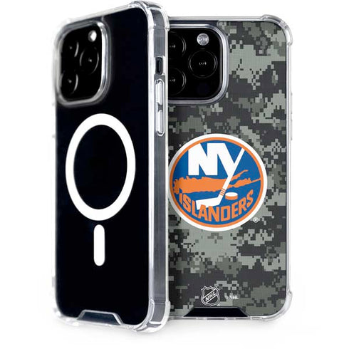NHL New York Islanders Camo iPhone 14 Pro Max MagSafe Case