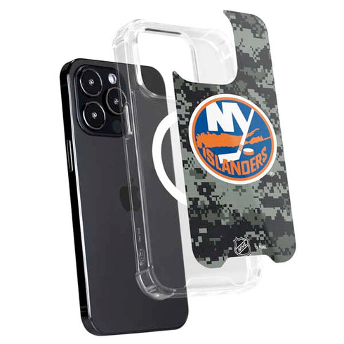 NHL New York Islanders Camo iPhone 14 Pro Max MagSafe Case