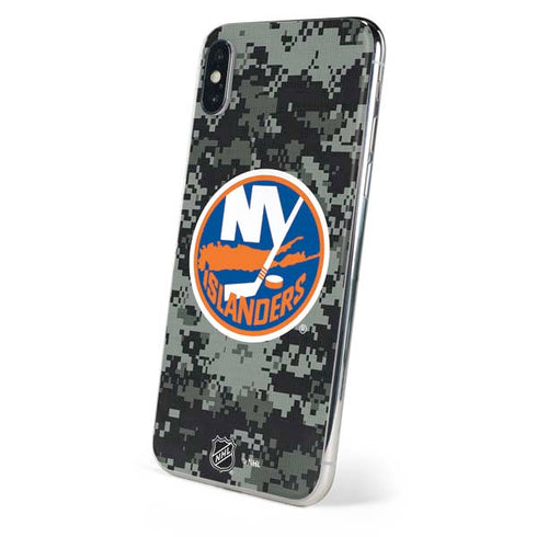 NHL New York Islanders Camo iPhone XS Skin