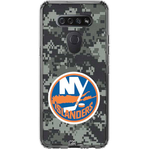 NHL New York Islanders Camo LG K51/Q51 Clear Case